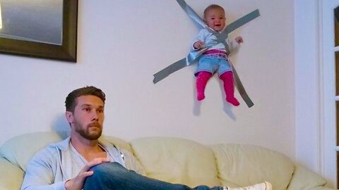 FUNNIEST BABY AND DAD MOMENT