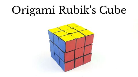 Origami Rubik's Cube Tutorial - DIY Easy Paper Crafts
