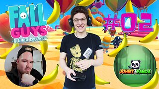 PARTY DE BANANES ! - Let's Play : Fall Guys part 2 (feat. Johny_Panda et Volshade)