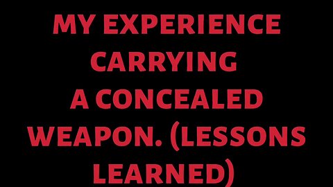 MY EXPERIENCE CARRYING A CONCEALED WEAPON LESSONS LEARNED FN 509C PISTOL & TAURUS 605 POLY REVOLVER