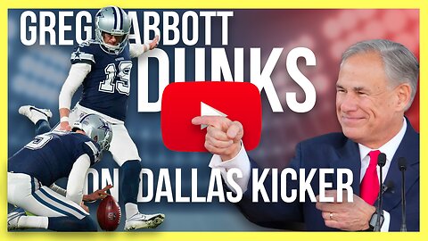 Greg Abbott DUNKS on Dallas Kicker