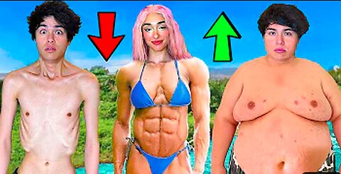 Who Can GAIN vs LOSE The Most Weight in 100 Hours! Stokes Twins