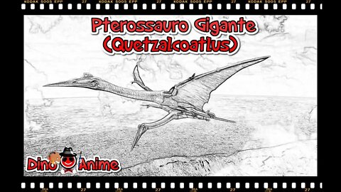 Desenho a Mão do Pterossauro Gigante(Quetzalcoatlus)|Hand Drawing of the Giant Pterosaur|Nº 02| 2021