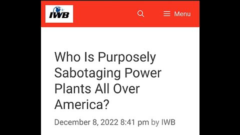 Who Is Purposely Sabotaging Power Plants All Over America? [LINK]