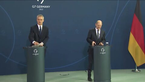 NATO Secretary General Jens Stoltenberg with the Chancellor of Germany Olaf Scholz, 17 MAR 2022