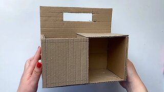 DIY How to make an organizer out of cardboard | A simple cardboard idea