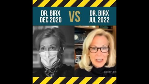 Dr. Deborah Birx 2020 vs 2022 (former White House Coronavirus Response Coordinator)