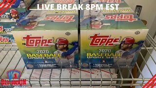 Live Now! 2020 Topps Update Jumbo Hobby Case Live Breaks!