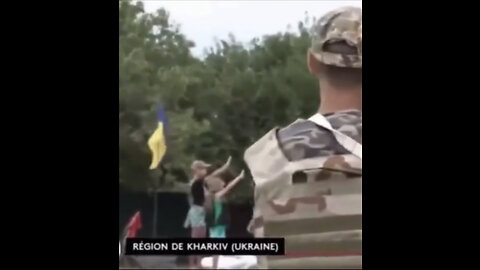 Looks Like NATZI Salutes in Ukraine?