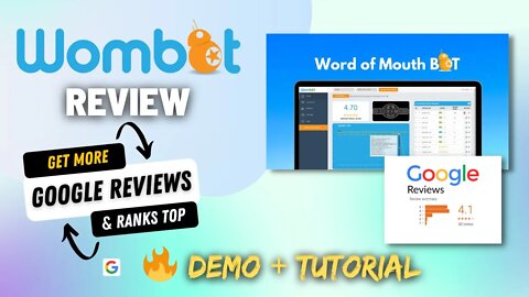 Wombot Review, demo + Tutorial | Use This to Get more google reviews on Google Business Listing