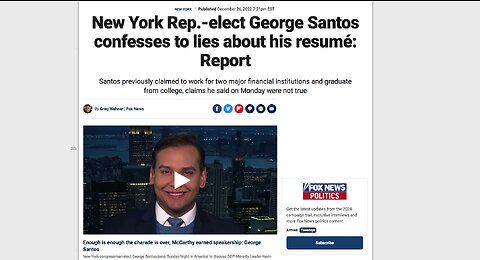 NY GOP George Santos Admits To Lying To Voters About His Ethnic Background, Education and Sexuality