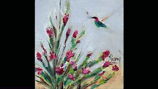 Hummingbird Painting