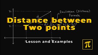 How to find the DISTANCE between TWO POINTS? - It's easy, just use this formula!