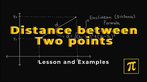 How to find the DISTANCE between TWO POINTS? - It's easy, just use this formula!