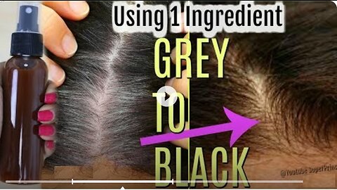 How To Convert Grey Hair To Black Naturally Using 1 Kitchen Ingredient