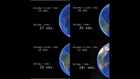 Southern Flights Prove Flat Earth