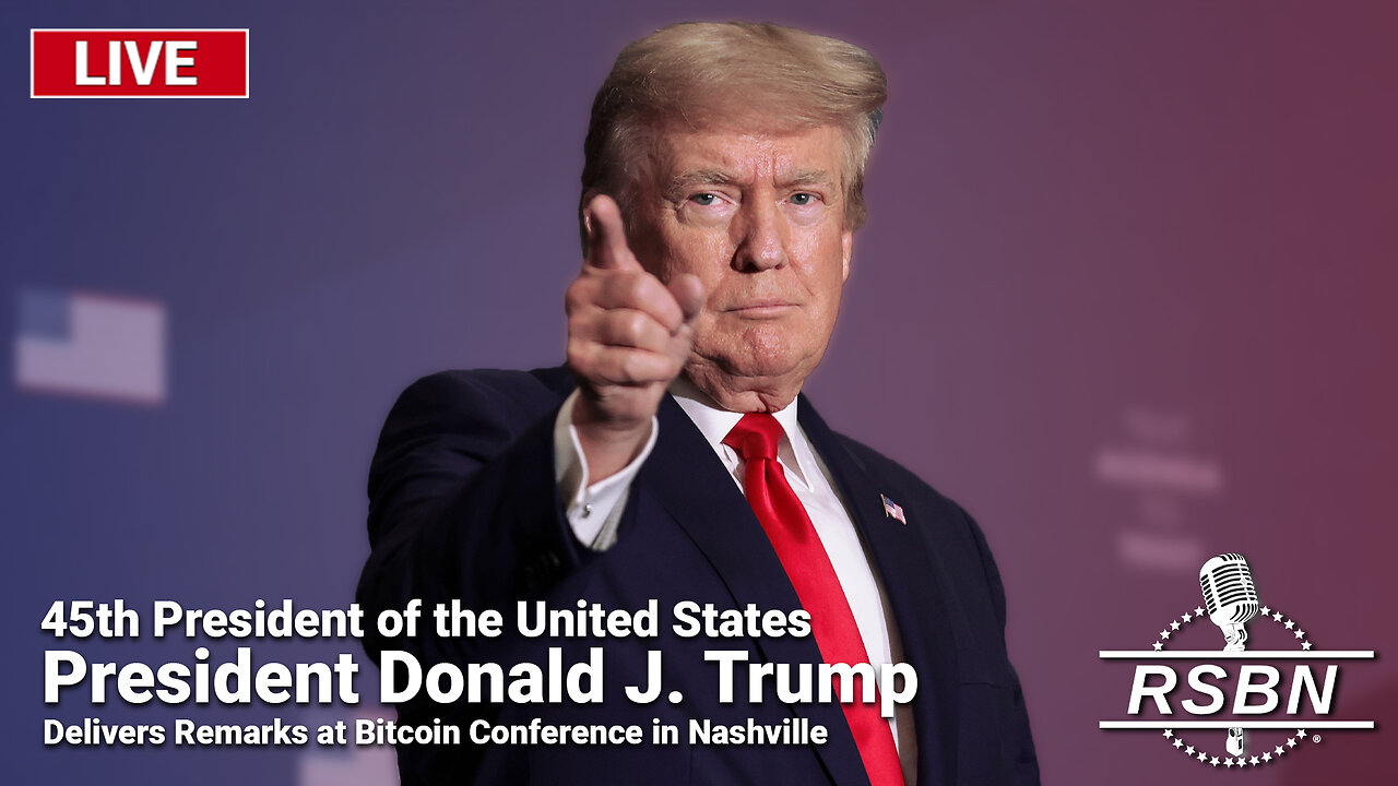 LIVE: President Trump Delivers Remarks at Bitcoin Conference in Nashville - 7/27/24