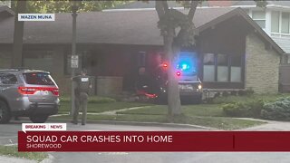 Milwaukee County sheriff deputy crashes squad into Shorewood home