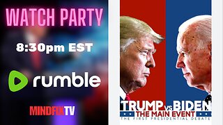 LIVE 🥳 Presidential Debate "WATCH PARTY" 8:30pm EST
