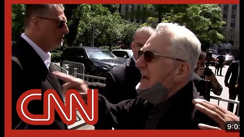 Robert De Niro clashes with Trump supporters outside courthouse