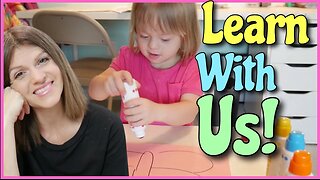 Down Syndrome Learning Activities at Home TIPS & TRICKS || Stickers & Dot To Dot Activity Preschool