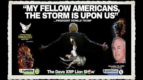 Dave XRPLion NEW! BLOCK-BUSTER BIBLICAL PROPHECY NEW REVELATION MUST WATCH TRUMP CHANNEL