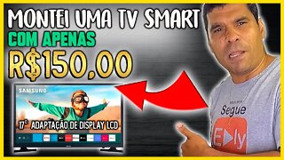 Adaptação de display LCD, montei uma tv com apenas R$150