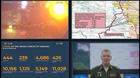 18.06.23 ⚡️ Russian Defence Ministry report on the progress of the deNAZIficationMilitaryQperationZ