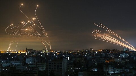 Israel's Iron Dome missile defence system in action