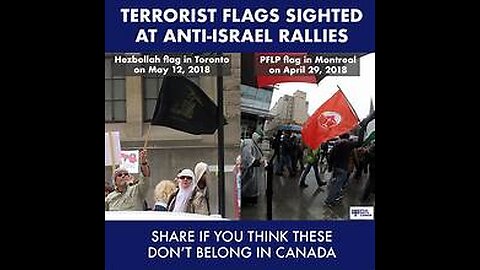 Terrorist Flags waved in Toronto