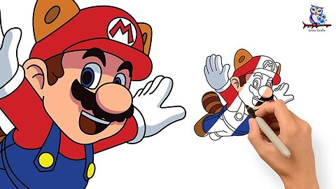 How to Draw Raccoon Mario from Super Mario Bros. 2 - Step by Step