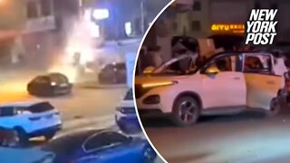 Car ripped to pieces by huge explosion