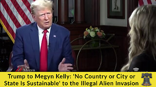 Trump to Megyn Kelly: 'No Country or City or State Is Sustainable' to the Illegal Alien Invasion