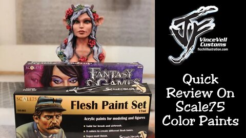 Quick Review on Scale 75 Color Paints on a Faun Girl Bust