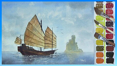 PAINTING TALL SHIPS A CHINESE JUNK