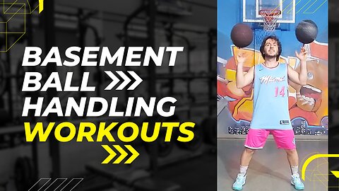 BALL DON'T LIE MASTER HANDLES IN BASEMENT WITH THIS 4 MINUTE BASKETBALL DRILLS
