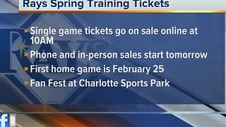 Rays Spring Training Tickets Go On Sale Friday