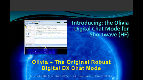 Introduction to the Olivia Digital Communications Mode (HF, Amateur Radio)