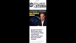 Benjamin Fulford’s Weekly Geopolitical News & Analysis, March 25, 2024 The Khazarian Mafia is planning a holocaust for April 8th; they will be stopped