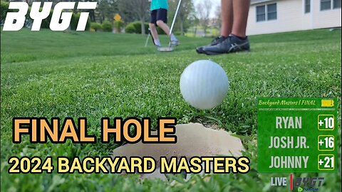FINAL HOLE | 2024 Backyard Masters | BYGT (Back-Yard Golf Tour)