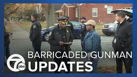 Detroit police chief updates two barricaded gunman situations