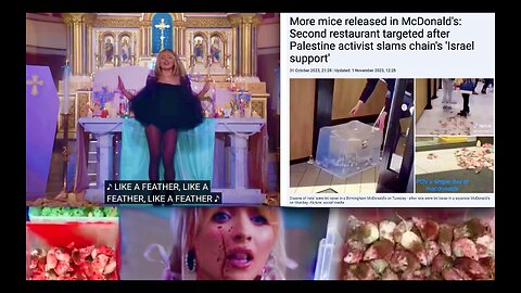 Pro Palestine Mice Attack McDonalds Brooklyn Roman Catholic Church Used In Sabrina Carpenter Video