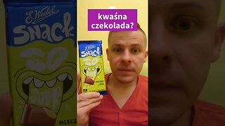 SPRAWDZAM JAK SMAKUJE WEDEL SO SOUR CZEKOLADA MLECZNA Z KWAŚNYM NADZIENIEM CYTRYNOWYM