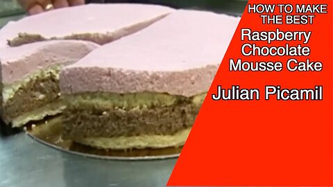 How to make Raspberry & Chocolate Mousse Cake with French Chef Julien Picamil.