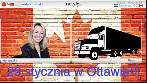 Wywiad z Kierowcą Ciężarówki z Montréalu - Wielki Protest Konwój Wolności jedzie do Ottawy