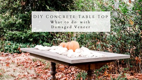 DIY Concrete Table Top