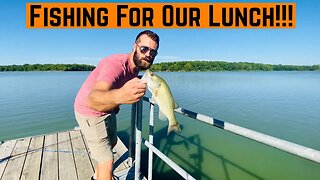 Dock FISHING For LUNCH!!! (Catch Clean Cook)