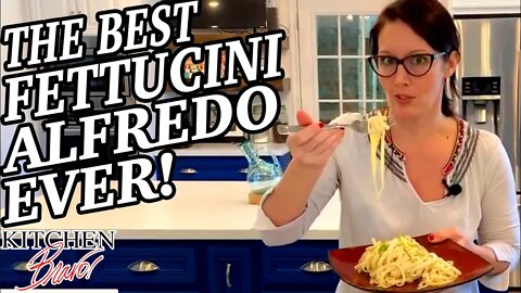 THE BEST AND EASIEST FETTUCCINE ALFREDO | Kitchen Bravo