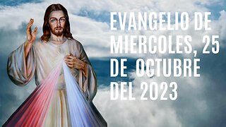 Evangelio de hoy Miércoles, 25 de Octubre del 2023.