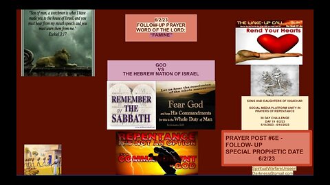 SONS AND DAUGHTERS OF ISSACHAR CALL FOR NATIONAL REPENTANCE #6E, SPECIAL PROPHETIC PRAYER POST